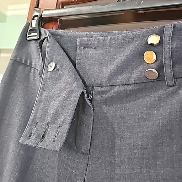 Alfani Dress Slacks Wide legs Grey size 4 - Picture 9 of 9